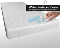 istyle mode Cot Mattress Breathable & Waterproof Zipped Removable Washable Cover, Anti Allergy, White (120 X 60 X 10 Cm) - thumbnail 4