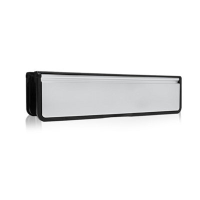 "UAP Limited Uap Doormaster 10"" Silver Draught Proof Letterbox For Upvc Composite And Wooden Doors 40 To 80mm" - image 1