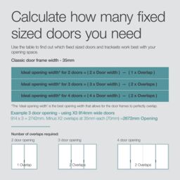 Spacepro Classic Panelled Mirrored Gloss Graphite 4 Door Sliding Wardrobe Door Kit (H)2220mm (W)3586mm - thumbnail 6