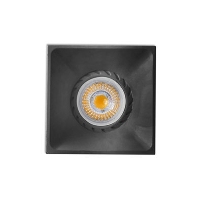 Luminosa Lighting Luminosa Neon Black Recessed Downlight 1X Gu10 Square - image 1