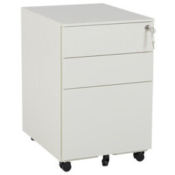 Beliani Storage Unit Cami Metal Off-White - thumbnail 1