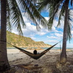 Portable 2 Person Double Camping Hammock Chair Bed Outdoor Hanging Swing Canvas - thumbnail 6