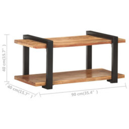 Berkfield Tv Cabinet 90X40X40 Cm Solid Acacia Wood - thumbnail 7