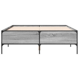 Berkfield Bed Frame Without Mattress Grey Sonoma 120X200 Cm - thumbnail 4