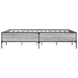 Berkfield Bed Frame Without Mattress Grey Sonoma 120X200 Cm - thumbnail 5