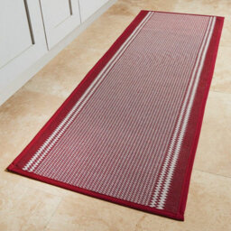 Burgundy Kitchen Runner Mat - Super Absorbent & Anti-Skid, L137 X D49Cm