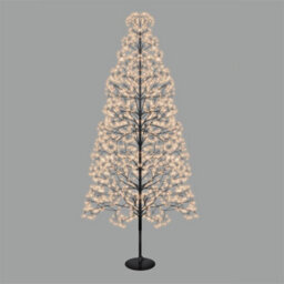 Pegdev - Pdl - Christmas Pre Lit  Tree With 2250 Copper Gold Micro Leds, Black Frame, Timer, 5M Lead, Indoor/outdoor, 1.8M - thumbnail 2