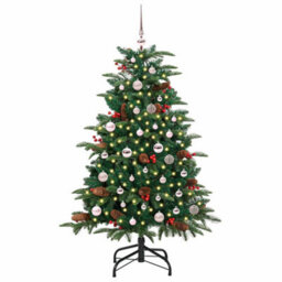 Vidaxl Artificial Christmas Tree With Led Strip Lights Green 150 Cm - thumbnail 2