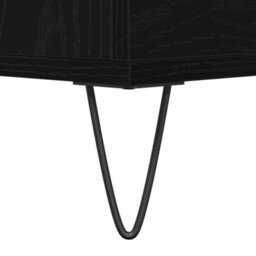 Berkfield Sideboard With Drawers Black Oak 60X35X70 Cm Engineered Wood - thumbnail 9