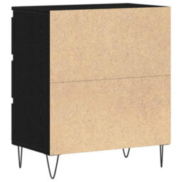 Berkfield Sideboard With Drawers Black Oak 60X35X70 Cm Engineered Wood - thumbnail 8