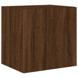 Walplus Tv Wall Cabinets With Led Lights 2 Pcs Brown Oak 40.5X35X40 Cm - thumbnail 8