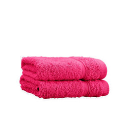 Catherine Lansfield Zero Twist Cotton 30X30Cm Face Cloth Pair Hot Pink - thumbnail 3