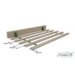 Nodax King Bed 5Ft Slats - Solid Pine Wood Replacement Slats, Sustainable, Eco-Friendly Material, Easy To Assemble - Set Of 12 - thumbnail 5