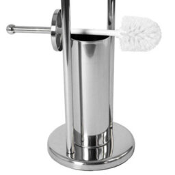 Lassic Bath Vida Silver Toilet Brush And Paper Holder With Round Base - thumbnail 5