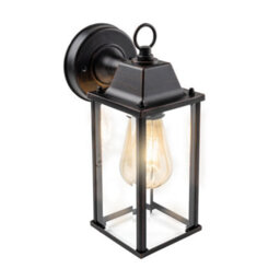 CGC Lighting Cgc Freya Bevelled Glass Antique Bronze Coach Lantern Outdoor Outside Wall Light Porch - thumbnail 6