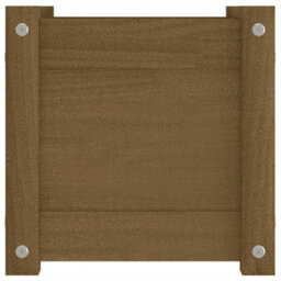 Berkfield Sturdy Garden Planter Honey Brown 31X31X31 Cm Solid Pinewood - thumbnail 5