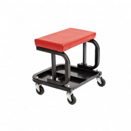 Oypla Heavy Duty Garage Stool Rolling Mechanics Chair Crawling Seat - thumbnail 5