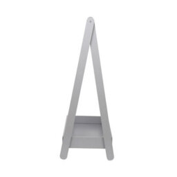 Urbn-Living Urbnliving 99Cm Height Kids Grey Wooden Hanging Dress Up Clothes Rail Rack Display Stand Extra Storage Shelf - thumbnail 4