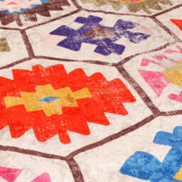 Berkfield Rug Washable Multicolour 80X150 Cm Anti Slip - thumbnail 7