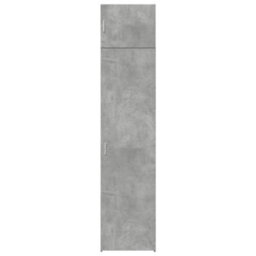 Berkfield Slim Storage Cabinet Concrete Grey 50X42.5X225 Cm Engineered Wood - thumbnail 4