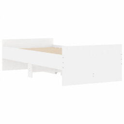 Berkfield Bed Frame With Drawers Without Mattress White 90X200 Cm - thumbnail 8