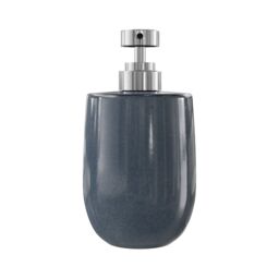 GoodHome Boann Gloss Blue Reactive Glaze Effect Ceramic Freestanding Soap Dispenser - thumbnail 2