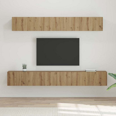 Berkfield Tv Cabinet Set 5 Pcs Artisan Oak 80 X 30 X 30 Cm Medium - image 1
