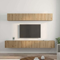 Berkfield Tv Cabinet Set 5 Pcs Artisan Oak 80 X 30 X 30 Cm Medium - thumbnail 4