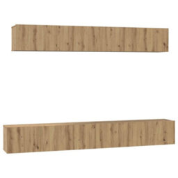 Berkfield Tv Cabinet Set 5 Pcs Artisan Oak 80 X 30 X 30 Cm Medium - thumbnail 2