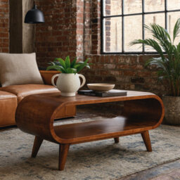 Wyld Haus Porquerolles Nordic Mango Wood Low Coffee Table - thumbnail 1