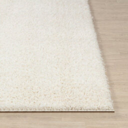 Livabliss Round Moda Shaggy-Solid Color Cream Plush Soft Pile Living Bedroom Rug 120 X 120 Cm Easy Care, Non Shedding - thumbnail 5
