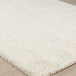 Livabliss Round Moda Shaggy-Solid Color Cream Plush Soft Pile Living Bedroom Rug 120 X 120 Cm Easy Care, Non Shedding - thumbnail 6