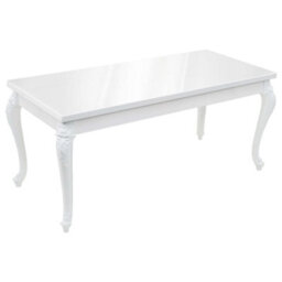 Vidaxl Dining Table 179X89X81 Cm High Gloss White - thumbnail 2