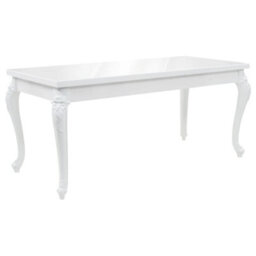 Vidaxl Dining Table 179X89X81 Cm High Gloss White - thumbnail 1