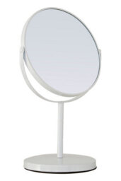 Orsina Marisha White Metal Swivel Large Table Mirror - thumbnail 2