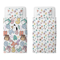 Squishmallows Characters Reversible Duvet Set White/multicoloured (Double)