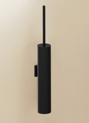 Cosmic Toilet Brush & Holder, Matt Black, Micra Collection - image 1