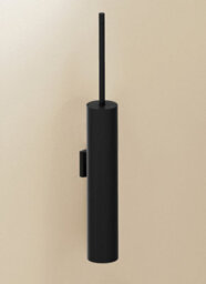 Cosmic Toilet Brush & Holder, Matt Black, Micra Collection