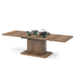 Heze Furniture Astrid 70 - 2 In 1 Extending Coffee / Dining Table - Halifax Oak - thumbnail 8