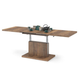 Heze Furniture Astrid 70 - 2 In 1 Extending Coffee / Dining Table - Halifax Oak - thumbnail 7