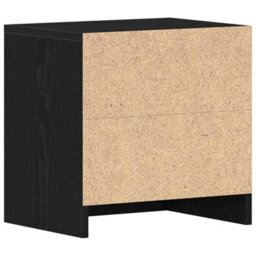 Berkfield Stylish Bedside Cabinets 2 Pcs Black Oak 40X30X40 Cm Engineered Wood - thumbnail 9