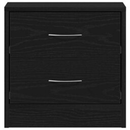Berkfield Stylish Bedside Cabinets 2 Pcs Black Oak 40X30X40 Cm Engineered Wood - thumbnail 7