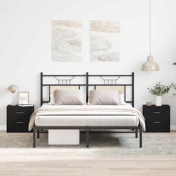 Berkfield Stylish Bedside Cabinets 2 Pcs Black Oak 40X30X40 Cm Engineered Wood - thumbnail 3