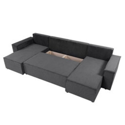 Karl U Universal Corner Sofa Bed In Living Room Chipboard Polyurethane Foam Wave Springs 312X145X82Cm Light Grey Universal - thumbnail 4