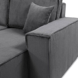 Karl U Universal Corner Sofa Bed In Living Room Chipboard Polyurethane Foam Wave Springs 312X145X82Cm Light Grey Universal - thumbnail 5