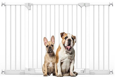 Bettacare Safestep Dog Gate, White, 152Cm - 159Cm, Extra Low Walkthough, 81Cm Extra Wide Doorway, Extra Wide Pet Gate - image 1