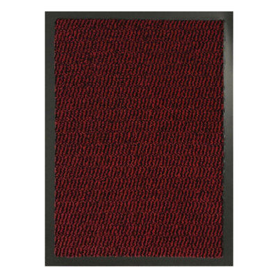 Kav Door Mat Dirt Trapper - Durable Indoor And Outdoor Non-Slip Rug - Super Absorbent- Home, Office(Red / Black, 120Cm X 180Cm) - image 1