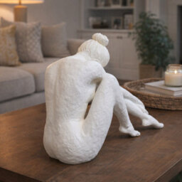 Gifts Direct 2 U Sculpted Serenity Resin Sitting Lady Figure - thumbnail 3