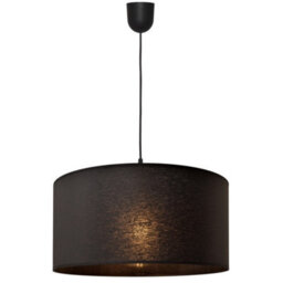 Luminosa Lighting Luminosa Alba Cylindrical Pendant Ceiling Light Black 40Cm - thumbnail 5