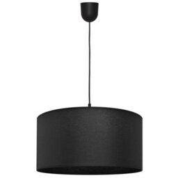 Luminosa Lighting Luminosa Alba Cylindrical Pendant Ceiling Light Black 40Cm - thumbnail 1